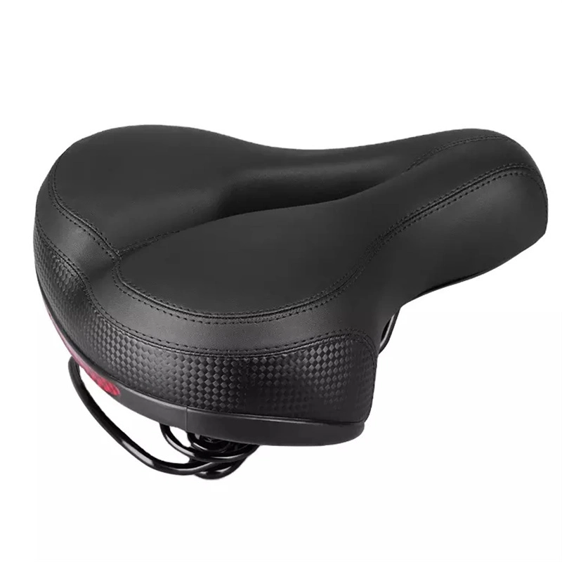 Mountain Cycling Bike Accessories Oversize Thickened Comfortable PU Leather Bicycle Big Bum Spring Saddle Hollow Seat Cushion