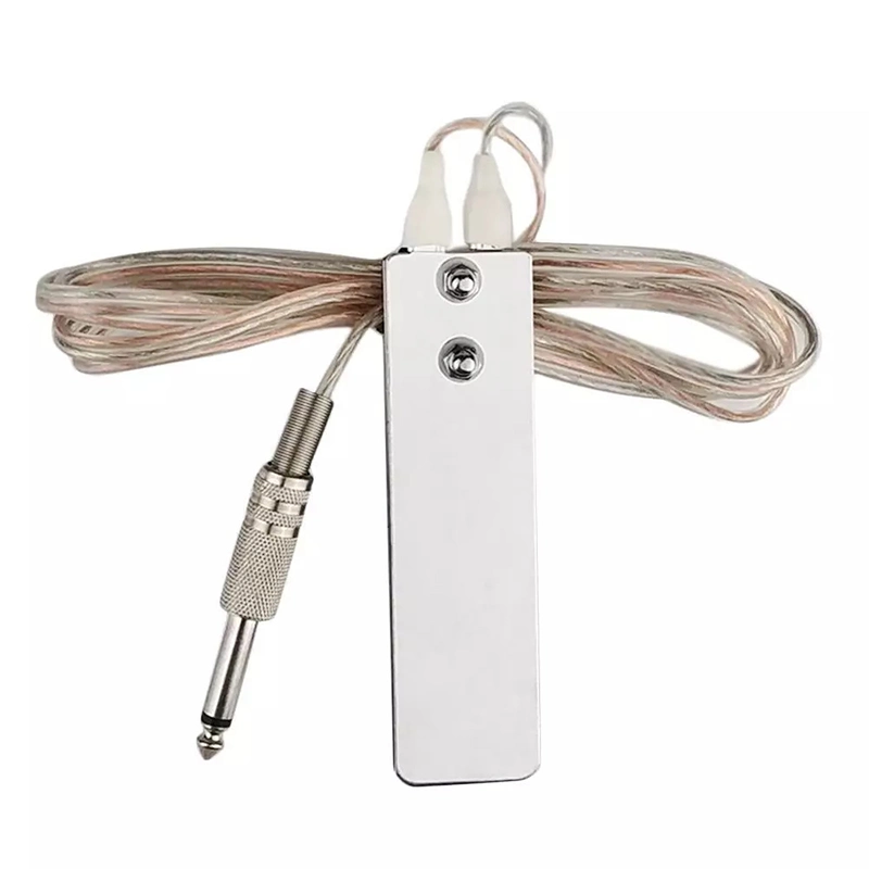 New Arrived Stainless Steel Long Clip Cord Tattoo Foot Switch Pedal for Tattoo Accessory