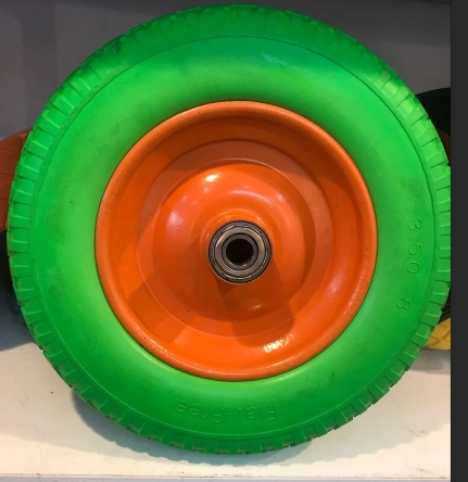 2019 Cheapest PU Flat Free Wheel with Size 16 &quot; X 400-8