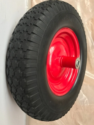 2019 Cheapest PU Flat Free Wheel with Size 16 &quot; X 400-8