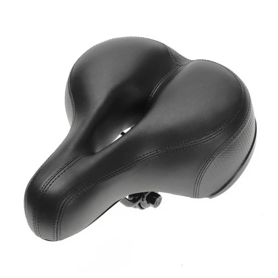 Mountain Cycling Bike Accessories Oversize Thickened Comfortable PU Leather Bicycle Big Bum Spring Saddle Hollow Seat Cushion